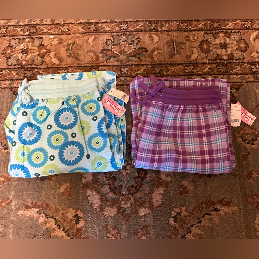 2 Colorful Pajama Pants Set